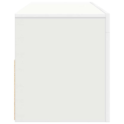 vidaXL TV-Schrank mit LED-Leuchten Weiß 120x35x40 cm