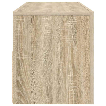 Meuble TV vidaXL avec lumières LED chêne Sonoma 120x35x40 cm