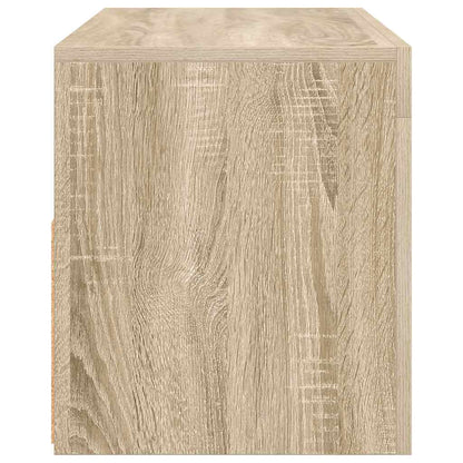 Meuble TV vidaXL avec lumières LED chêne Sonoma 90x35x40 cm