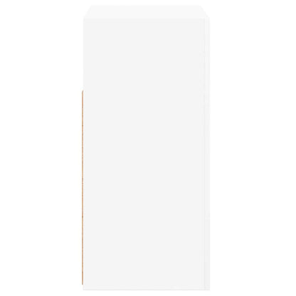 vidaXL Sideboard mit LED-Leuchten Weiß 80x35x75 cm
