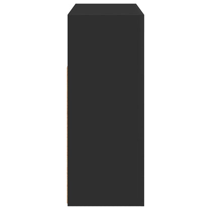 vidaXL Buffet avec lumières LED Noir 115,5x30x75 cm