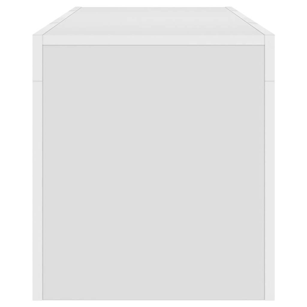 vidaXL TV-Schrank mit LED-Leuchten Weiß 120x35x40 cm