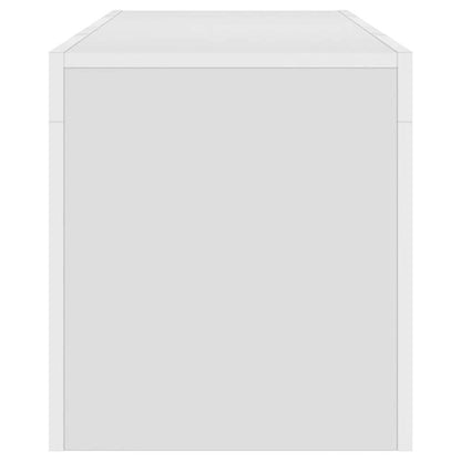vidaXL TV-Schrank mit LED-Leuchten Weiß 120x35x40 cm