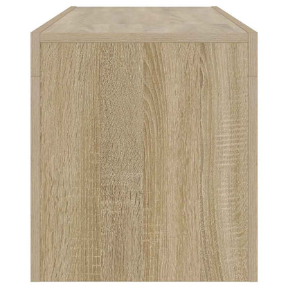 vidaXL Meuble TV avec lumières LED chêne Sonoma 120x35x40 cm