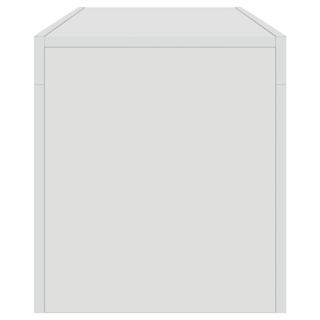 Meuble TV vidaXL avec lumières LED blanc brillant 120x35x40 cm