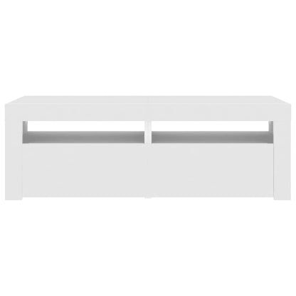 vidaXL TV-Schrank mit LED-Leuchten Weiß 120x35x40 cm