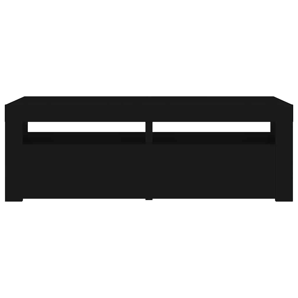 Meuble TV vidaXL avec lumières LED noir 120x35x40 cm