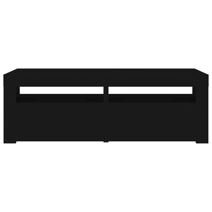 Meuble TV vidaXL avec lumières LED noir 120x35x40 cm