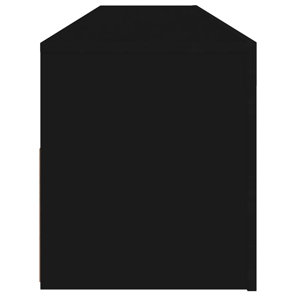 Meuble TV vidaXL avec lumières LED noir 120x35x40 cm