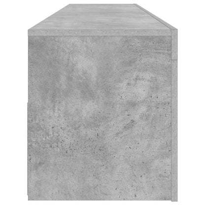 Meuble TV vidaXL avec éclairage LED Gris béton 120x35x40 cm