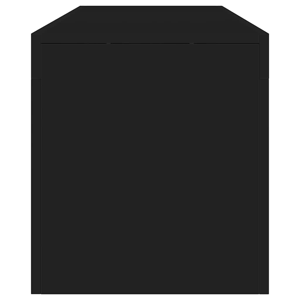 Meuble TV vidaXL avec éclairage LED Noir 140x36,5x40 cm