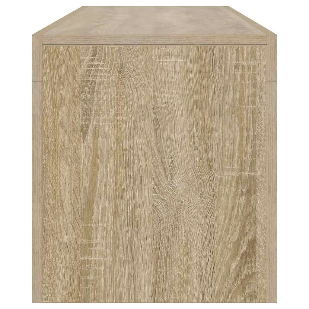 Meuble TV vidaXL avec éclairage LED chêne Sonoma 140x36,5x40 cm