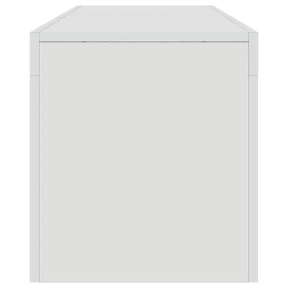 Meuble TV vidaXL avec éclairage LED blanc brillant 140x36,5x40 cm