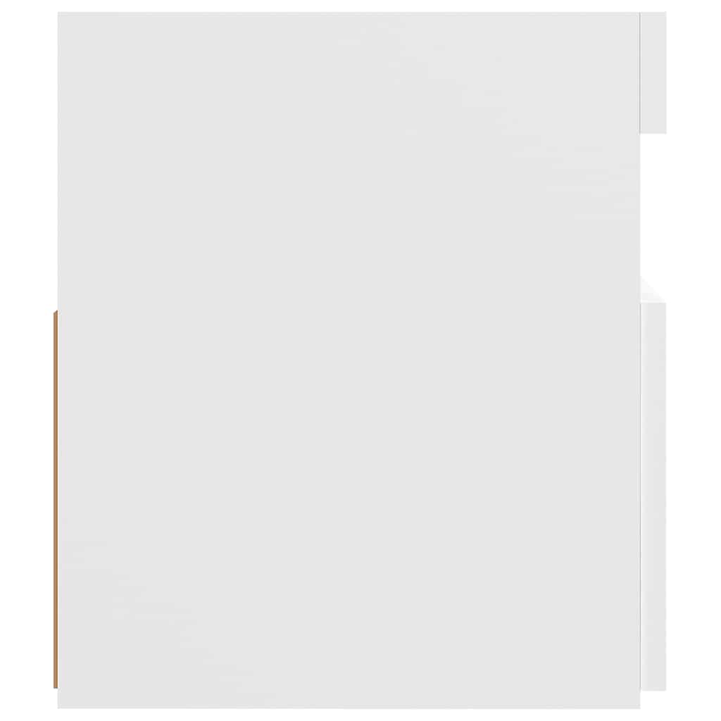 vidaXL TV-Schrank mit LED-Leuchten Weiß 120x35x40 cm