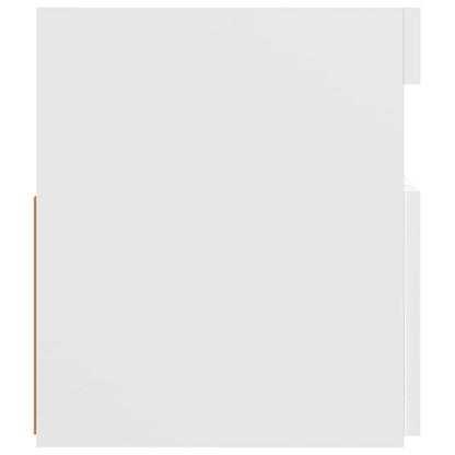 vidaXL TV-Schrank mit LED-Leuchten Weiß 120x35x40 cm