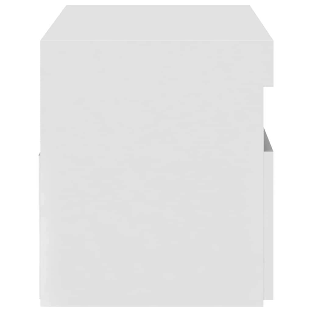 vidaXL TV-Schrank mit LED-Leuchten Weiß 75x35x40 cm