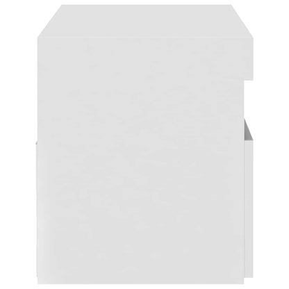 vidaXL TV-Schrank mit LED-Leuchten Weiß 75x35x40 cm