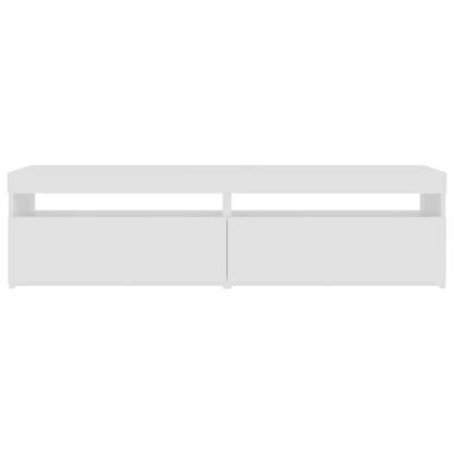 vidaXL TV-Schränke 2 Stk. mit LED-Leuchten Weiß 75x35x40 cm