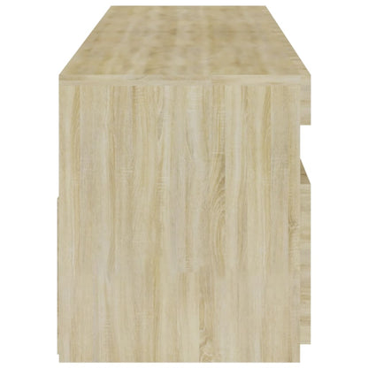 vidaXL TV-Schränke 2 Stk. mit LED-Leuchten Sonoma-Eiche 75x35x40 cm
