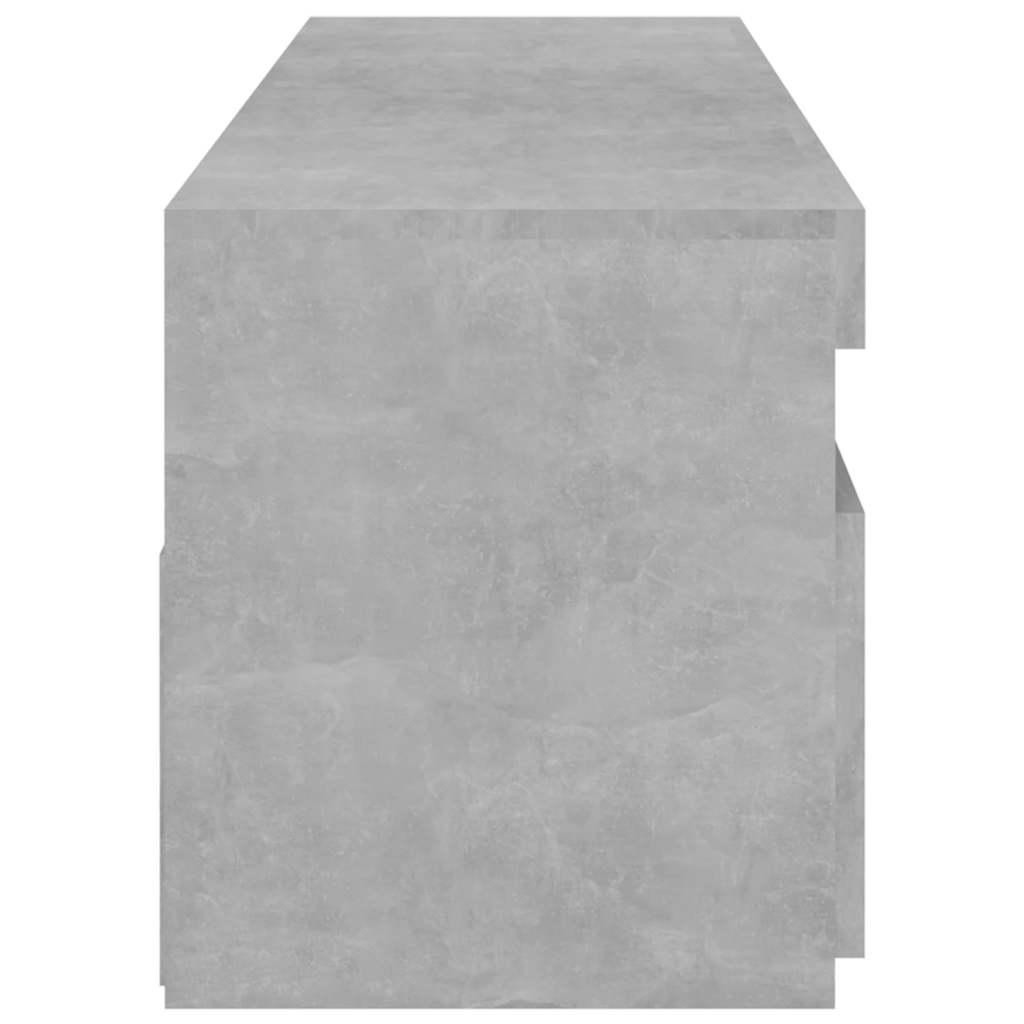vidaXL Meubles TV 2 pcs avec lumières LED Gris béton 75x35x40 cm