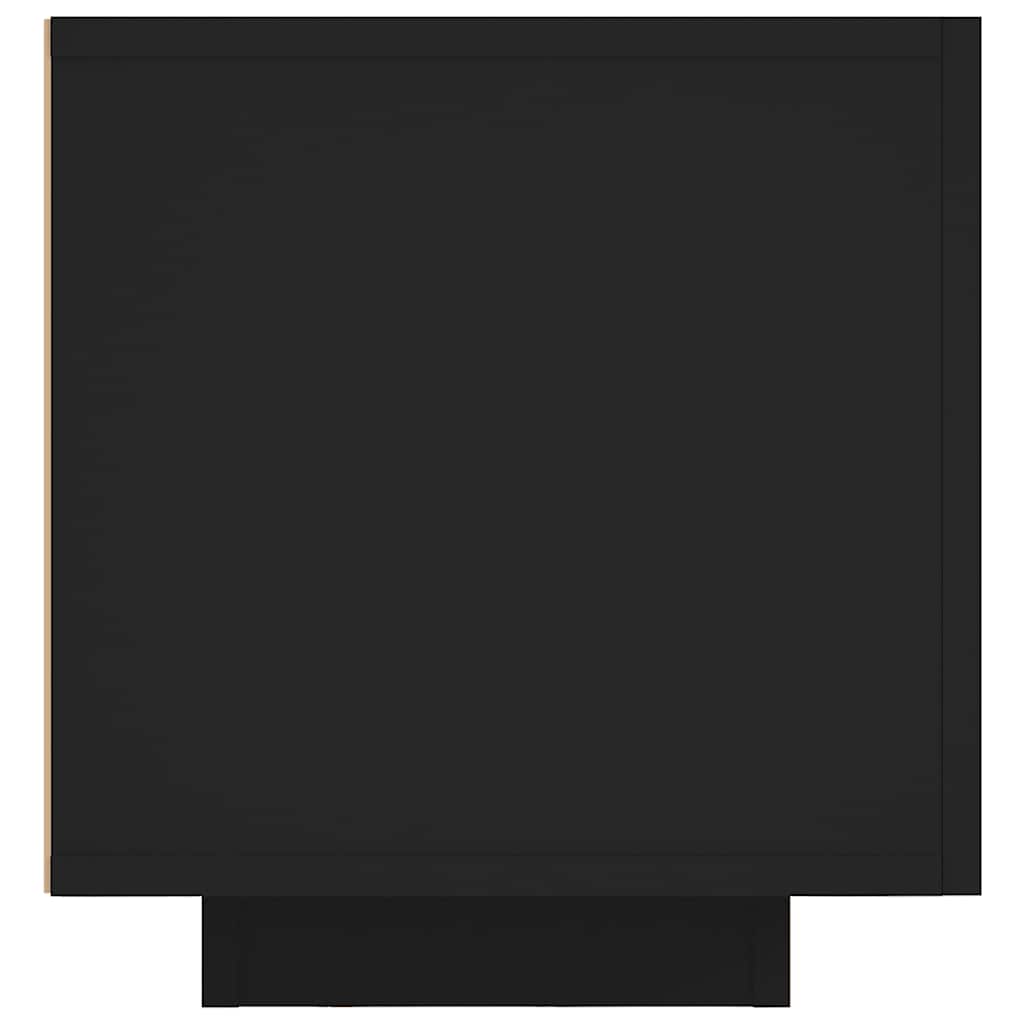 vidaXL Meuble TV avec lumières LED Noir 160x35x40 cm