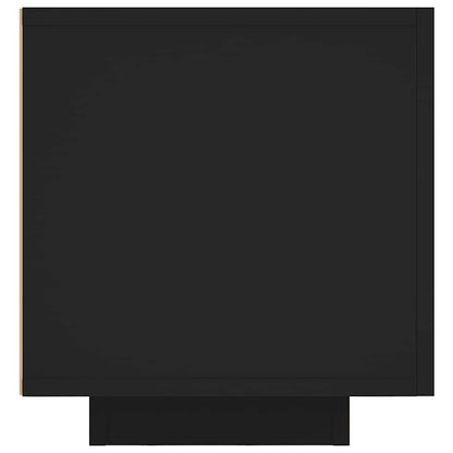 vidaXL Meuble TV avec lumières LED Noir 160x35x40 cm