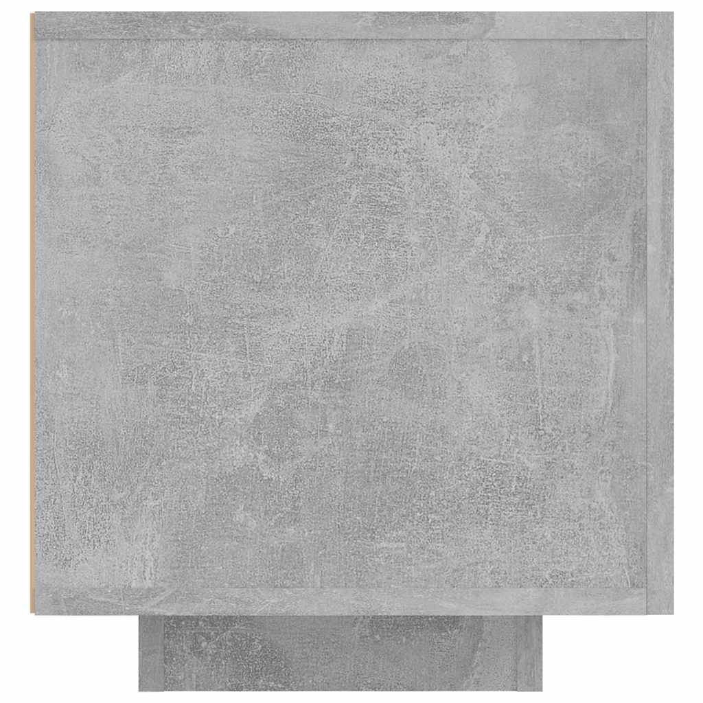 Meuble TV vidaXL avec éclairage LED Gris béton 160x35x40 cm