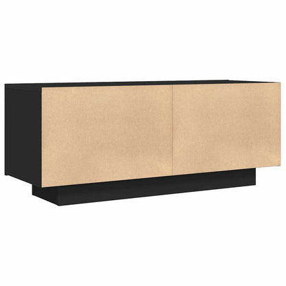 vidaXL TV-Schrank Schwarz 100x35x40 cm Holzwerkstoff