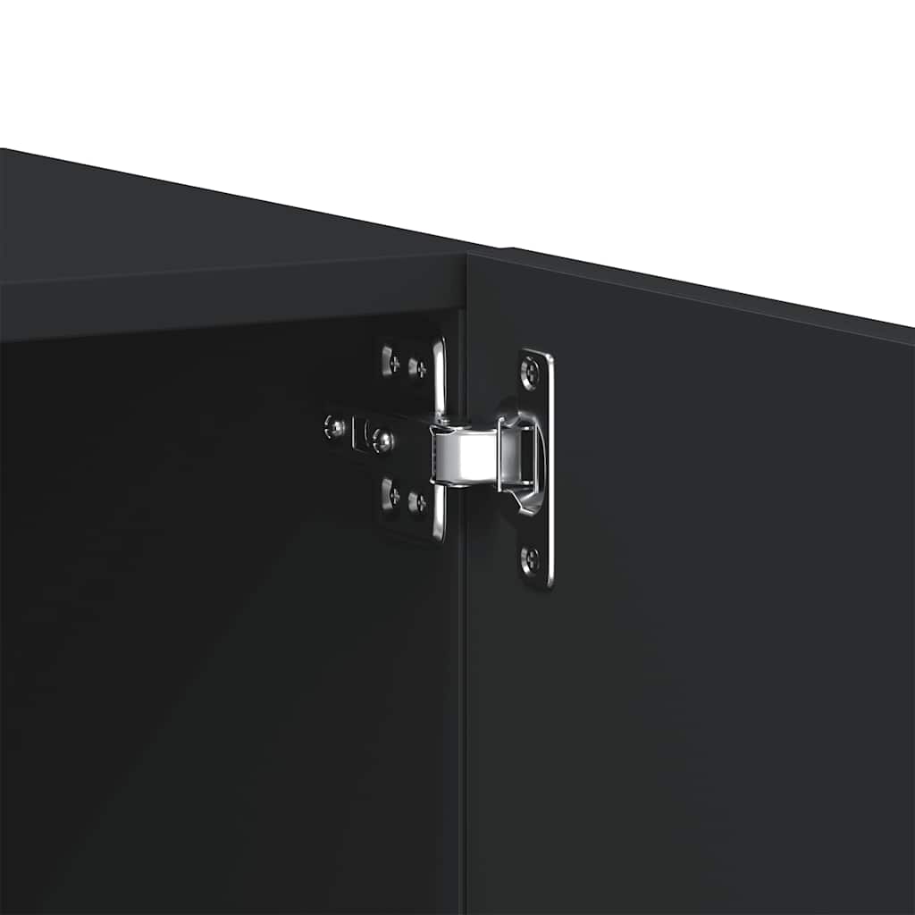 vidaXL TV-Schrank Schwarz 100x35x40 cm Holzwerkstoff