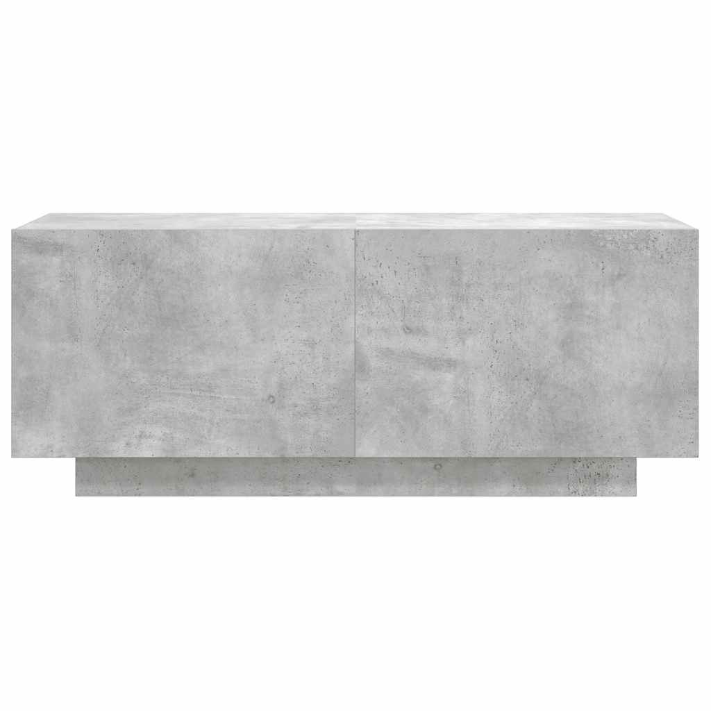 vidaXL Meuble TV Gris béton 100x35x40 cm Bois d'ingénierie