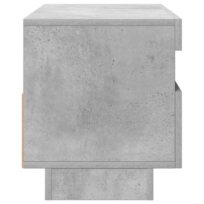 Meuble TV vidaXL avec éclairage LED Gris béton 80x35x40 cm
