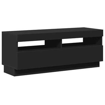 Meuble TV vidaXL avec lumières LED noir 100x35x40 cm
