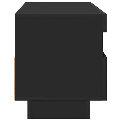 Meuble TV vidaXL avec lumières LED noir 100x35x40 cm