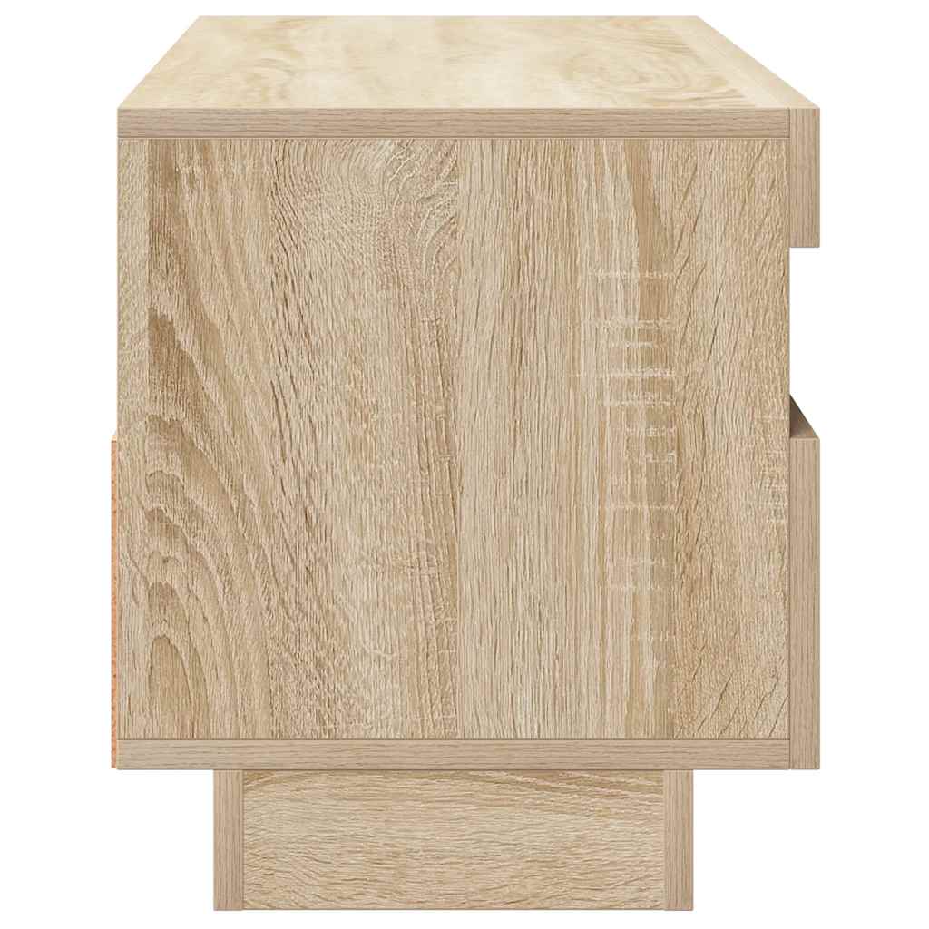Meuble TV vidaXL avec lumières LED chêne Sonoma 100x35x40 cm