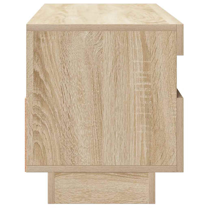Meuble TV vidaXL avec lumières LED chêne Sonoma 100x35x40 cm
