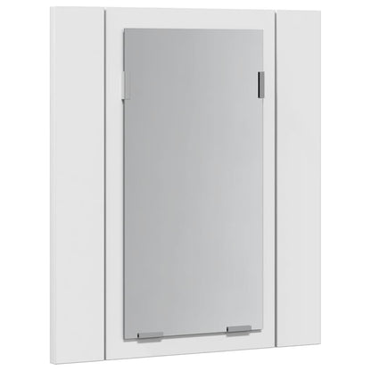 LED-Bad-Spiegelschrank Weiß 40x12x45 cm Acryl