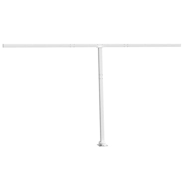 vidaXL Poteaux pour auvents Blanc 450x245 cm Fer