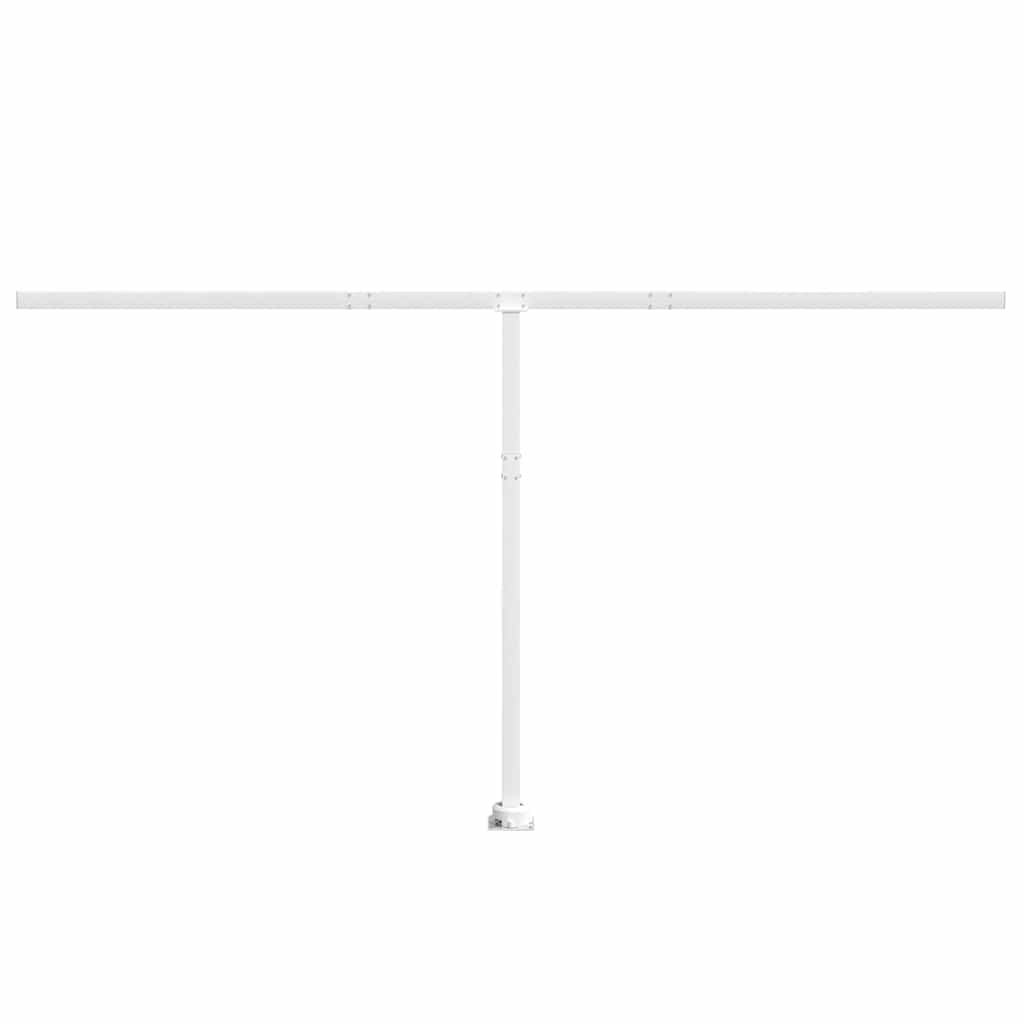 vidaXL Stützen für Markisen Weiß 450x245 cm Eisen
