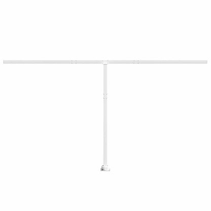 vidaXL Stützen für Markisen Weiß 450x245 cm Eisen