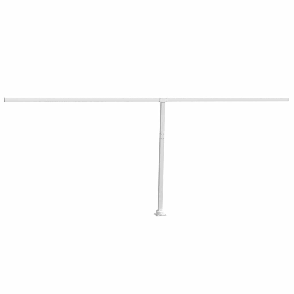 vidaXL Stützen für Markisen Weiß 600x245 cm Eisen