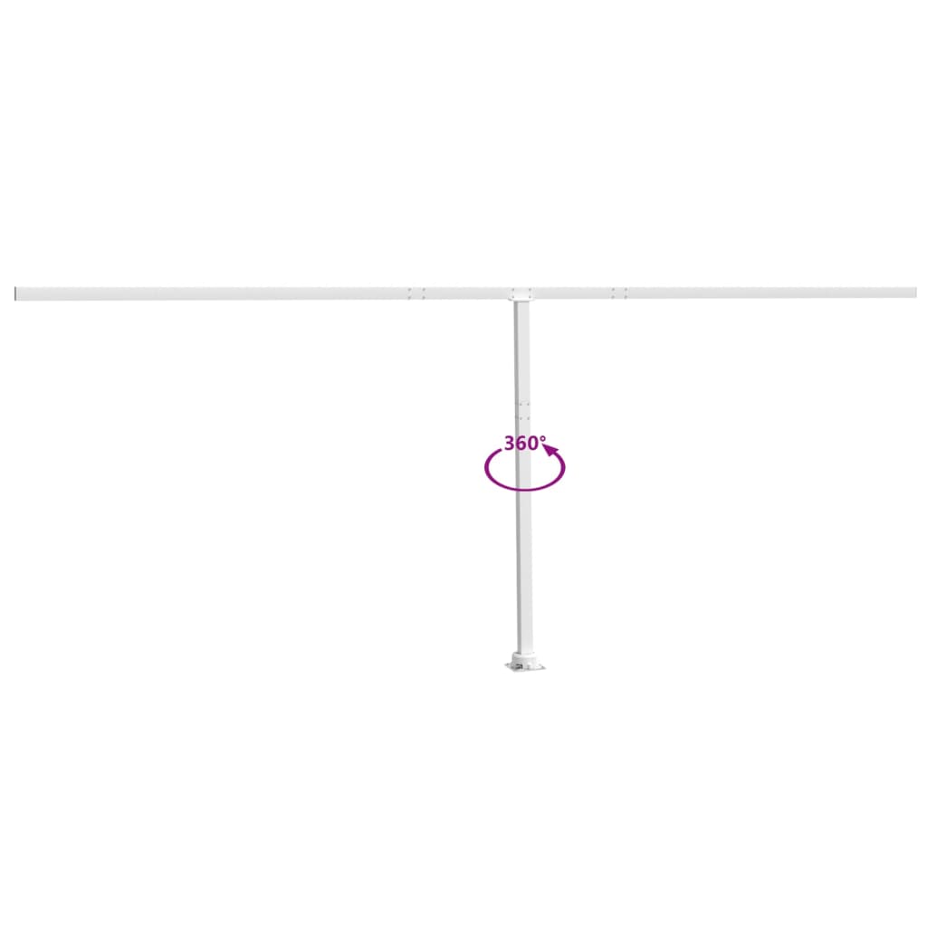 vidaXL Stützen für Markisen Weiß 600x245 cm Eisen