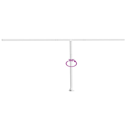 vidaXL Stützen für Markisen Weiß 600x245 cm Eisen