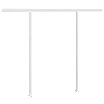 vidaXL Stützen für Markisen Weiß 300x245 cm Eisen