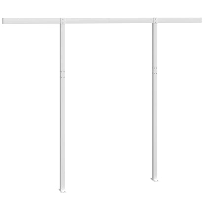vidaXL Stützen für Markisen Weiß 300x245 cm Eisen