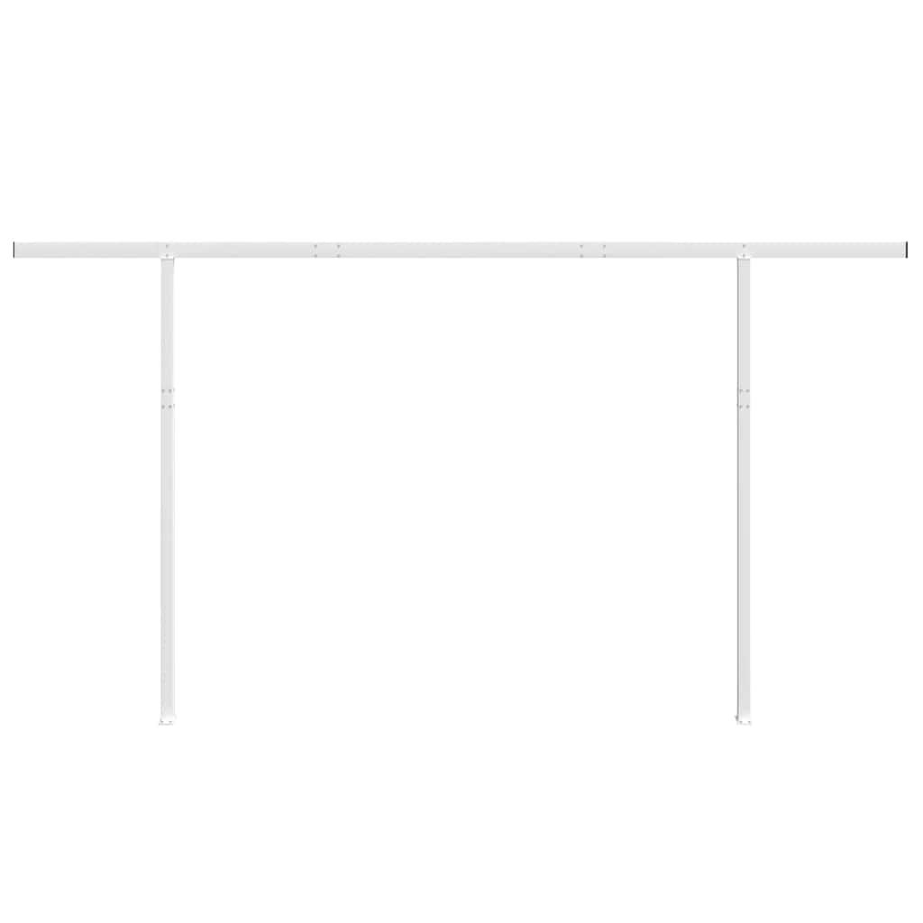 vidaXL Stützen für Markisen Weiß 450x245 cm Eisen