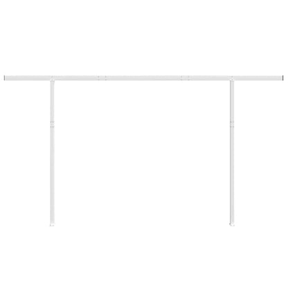 vidaXL Stützen für Markisen Weiß 450x245 cm Eisen
