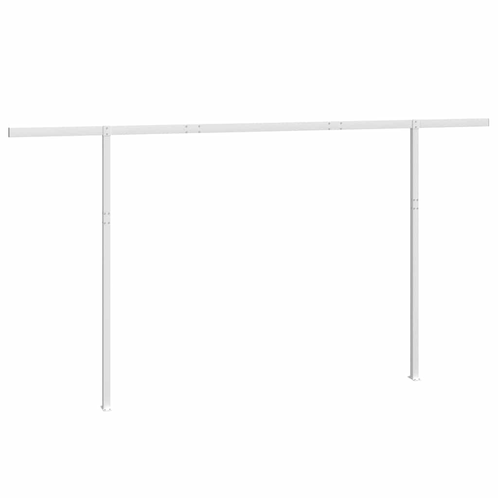 vidaXL Stützen für Markisen Weiß 450x245 cm Eisen