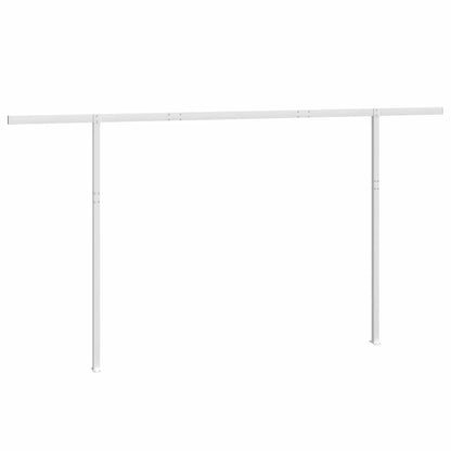 vidaXL Stützen für Markisen Weiß 450x245 cm Eisen