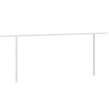 vidaXL Stützen für Markisen Weiß 600x245 cm Eisen