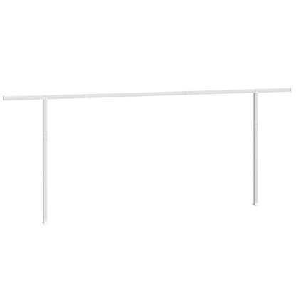 vidaXL Stützen für Markisen Weiß 600x245 cm Eisen